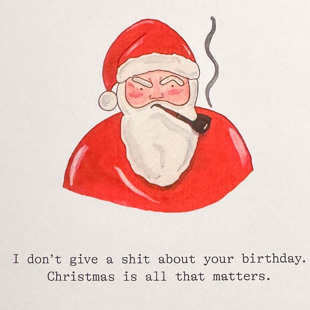 3/$10 Greeting Card from Cards Against Humanity -   Birthday Santa